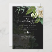 Invitation Suite Mariage Sublime - Roses Blanches (Devant)
