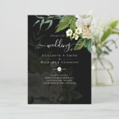 Invitation Suite Mariage Sublime - Roses Blanches (Debout devant)
