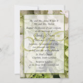 Invitation Suite verte blanche de mariage d'hortensia (Devant)