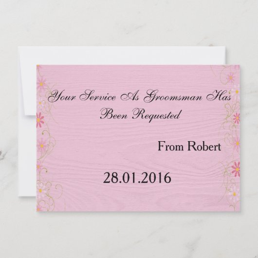 Invitation Suitup Seras-tu mon Bestman (Dos)