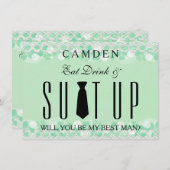 Invitation Suitup Seras-tu mon Bestman (Devant / Derrière)