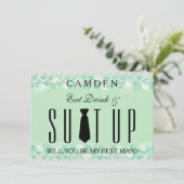 Invitation Suitup Seras-tu mon Bestman (Debout devant)