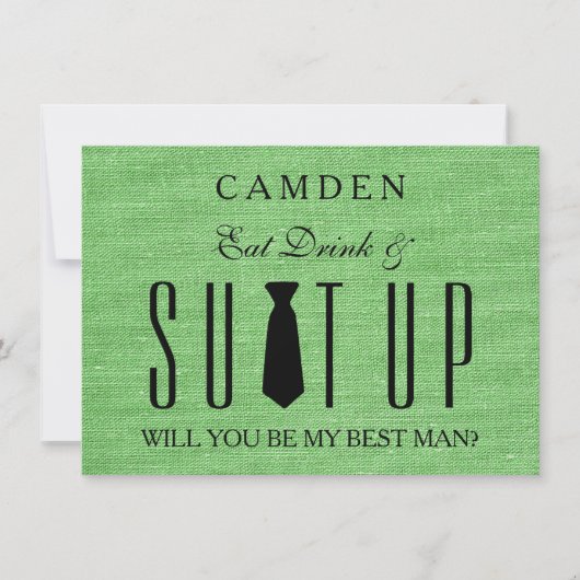 Invitation Suitup Seras-tu mon Bestman (Devant)