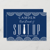 Invitation Suitup Seras-tu mon Bestman (Devant / Derrière)