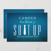 Invitation Suitup Seras-tu mon Bestman (Devant / Derrière)