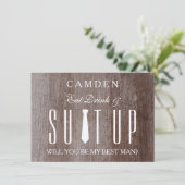 Invitation Suitup Seras-tu mon Bestman (Debout devant)