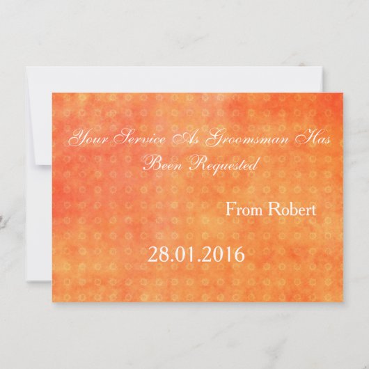 Invitation Suitup Seras-tu mon Bestman (Dos)