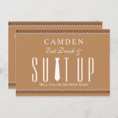 Invitation Suitup Seras-tu mon Bestman (Devant / Derrière)