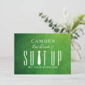 Invitation Suitup Seras-tu mon Bestman (Debout devant)