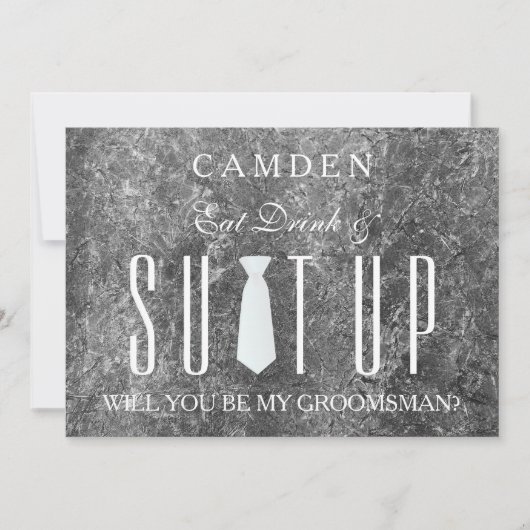 Invitation Suitup Seras-tu mon groom ? (Devant)