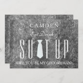 Invitation Suitup Seras-tu mon groom ? (Devant / Derrière)