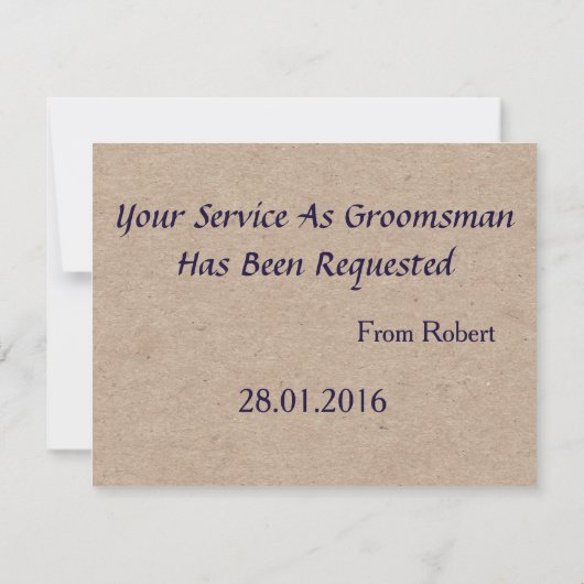 Invitation Suitup Serez-vous mon meilleur Parties scintillant (Dos)