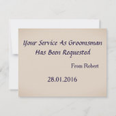 Invitation Suitup Serez-vous mon meilleur Parties scintillant (Dos)