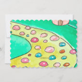 Invitation Suivez la route Candy Land (Dos)