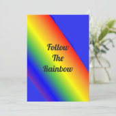 Invitation Suivez le Rainbow polyvalent (Debout devant)