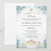 Invitation Sukhmani Sahib Path Card, Baby Arrival Card (Devant / Derrière)