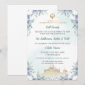 Invitation Sukhmani Sahib Path Invite, Birth Announce Card (Devant / Derrière)
