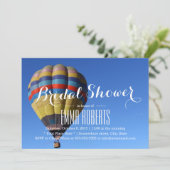 Invitation Summer Adventure Hot Air Balloon Fête des mariées (Debout devant)