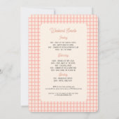 Invitation Summer Beach Bachelorette Dernier Toast (Dos)