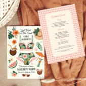 Invitation Summer Beach Bachelorette Dernier Toast