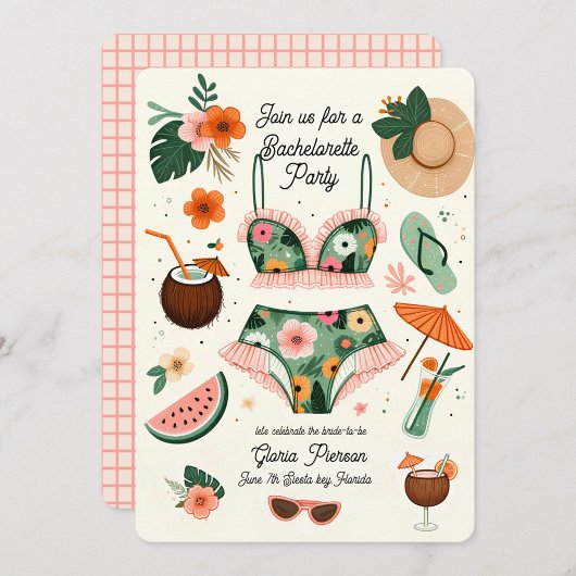 Invitation Summer Beach Bachelorte