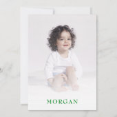 Invitation Summer Beach Genre Neutre 1er Anniversaire (Dos)