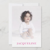 Invitation Summer Beach Girls 1er anniversaire (Dos)