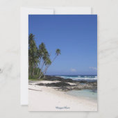 Invitation Summer Beach Palm Tree Tropical Sweet 16 Anniversa (Dos)