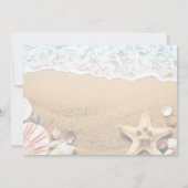 Invitation Summer Beach Starfish Dîner de répétition Mariage (Dos)