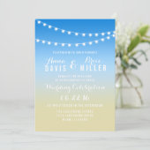 Invitation Summer Beach String Mariage léger invite (Debout devant)