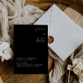 INVITATION SUMMER BLACK&WHITE SAVE THE DATE