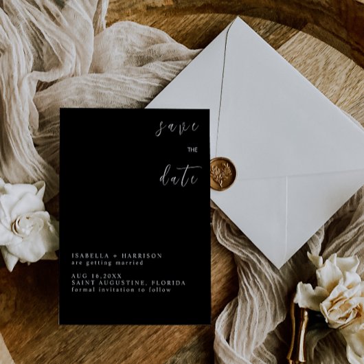 INVITATION SUMMER BLACK&WHITE SAVE THE DATE