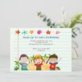 Invitation Summer Boys (Debout devant)