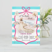 Invitation Summer Chic 'A New Chapter Awaits' Bridal Shower (Debout devant)