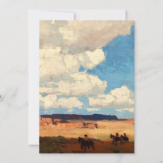 Invitation « Summer Cloud » Art occidental par Edgar Payne (Devant)