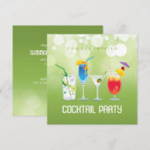 Invitation Summer Cocktail Party (Devant / Derrière)