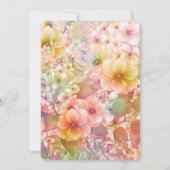 Invitation Summer Cosmos fête d'anniversaire (Dos)