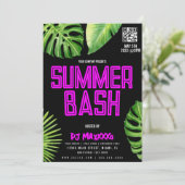 Invitation Summer DJ Event Beach Party Bar Club Flyer (Debout devant)