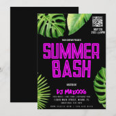 Invitation Summer DJ Event Beach Party Bar Club Flyer (Devant / Derrière)