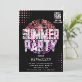 Invitation Summer DJ Event Beach Party Bar Club Flyer (Debout devant)