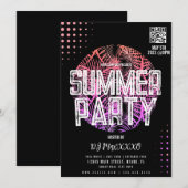 Invitation Summer DJ Event Beach Party Bar Club Flyer (Devant / Derrière)