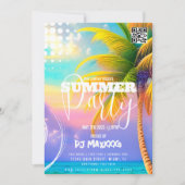 Invitation Summer DJ Event Beach Party Club Flyer C (Devant)