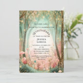 Invitation Summer Fairy Tale Enchanted Forest  Quinceañera  (Debout devant)