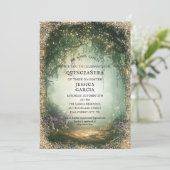 Invitation Summer Fairy Tale Enchanted Forest  Quinceañera  (Debout devant)
