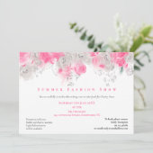 Invitation Summer Fashion Show Événement Flores rose gris (Debout devant)