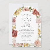 Invitation Summer Floral Wedding (Devant)