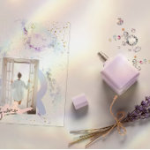 Invitation Summer Flowers Watercolor Paper Textured Wedding I