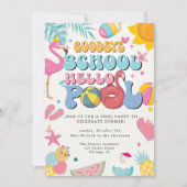 Invitation Summer Goodbye School Hello Pool Party moderne (Devant)