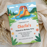Invitation Summer Kids Waterslide fête d'anniversaire<br><div class="desc">Faites un splash avec cette invitation amusante et colorée enfant toboggan eau fête d'anniversaire! Dotée d'un design ludique avec des toboggans d'eau vive, des éclaboussures et des détails gais, cette invitation est parfaite pour une fête d'été autour de la piscine, un bain de jardin ou une excursion dans le parc...</div>