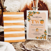 Invitation Summer Little Cutie Orange Citrus 2e anniversaire